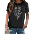 thumbnail image 2 of Pompotops T-shirt à Manches Courtes Imprimé Mode pour Femmes Blouse Décontractée Ample en Solde, 2 of 7