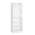 thumbnail image 1 of Furinno JAYA Simple Home 5-Shelf Bookcase, White, 1 of 6