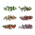 thumbnail image 1 of stanreset 1/2/3/5 Artificial Flower Plant Fake Vine Roses Simulation Rose Self-Assembly Party Balcony Garden Restaurant Living Room Garland Purple 5PCS, 1 of 6