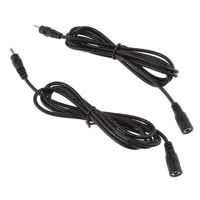 Milaget 2 Pack DC Power 4.0mmx1.7mm Jack Female to Male Plug Connector Adapter Cable