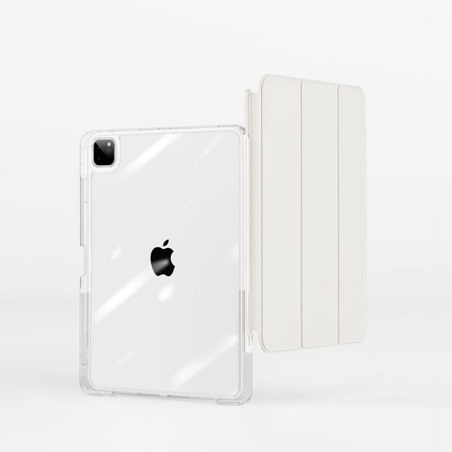 Pour iPad Pro 11 12.9 2022 Étui Support à Tirer Housse de Tablette pour iPad Air 4 5 10.9 10th pour iPad Mini 6 10.2 7th 8th 9th Étuis Blanc Crème iPad 7 8 9th 10.2