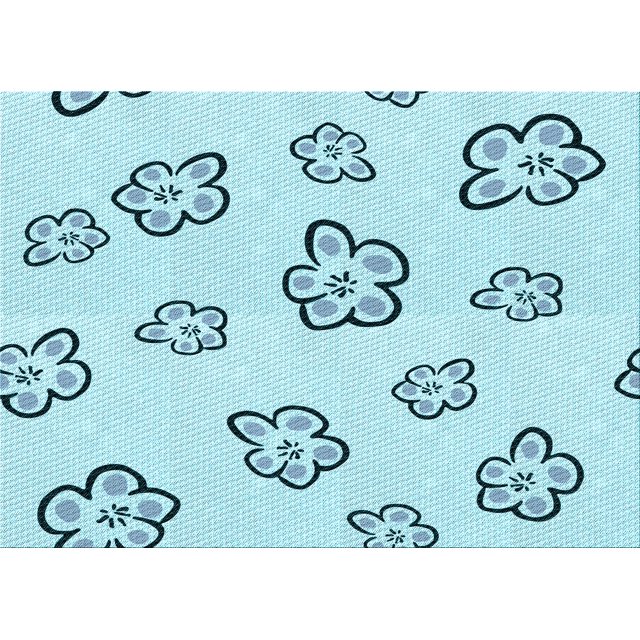 Ahgly Tapis Rectangulaire Électrique Bleu Lavable en Machine, 8 Pieds x 12 Pieds