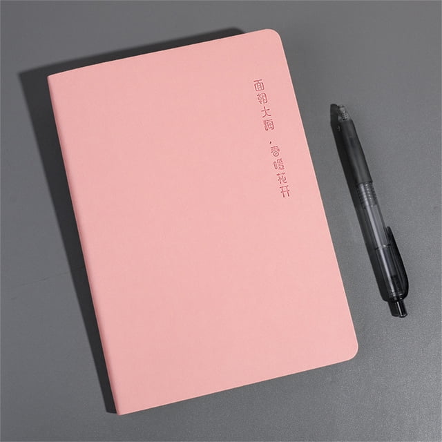 Soft Cover Notebook, Journal for Writing, Office Learning Place Supplies, Note Taking, Planner Organizer, 80 Sheets, 160 Pages, Blank Kraft Paper Cover