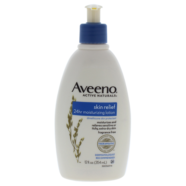 Skin Relief Moisturizing Lotion by Aveeno for Unisex - 12 oz Moisturizing