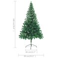 thumbnail image 4 of vidaXL Artificial Pre-lit Christmas Tree with Ball Set 180cm 564 Branches, 4 of 5