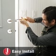 thumbnail image 3 of Kwikset SmartCode 260 Keyless Electronic Keypad Deadbolt, Microban Protected Keypad, Auto Door Lock, SmartKey Re-Key Security, Satin Nickel, 3 of 9