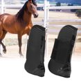 thumbnail image 4 of Horse Tendon Boots, Protective High-quality PU Horse Boots Adjustable  For Riding Shock Absorbing For Leg Protection Black, 4 of 8
