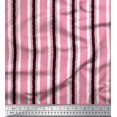 thumbnail image 1 of Soimoi Tissu Crêpe Polyester à Rayures Tissu de Couture au Mètre 42 Pouces de Large, 1 of 3