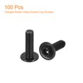 thumbnail image 3 of Unique Bargains Flanged Button Head Socket Cap Screws, 100 Pack M3x10mm 304 Stainless Steel Bolts, 3 of 5
