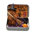 thumbnail image 1 of stanreset Handmade Cute Witch Teddybear In Box Miniature Witcher With Broom Pumpkin Cat Halloween Party brown, 1 of 6