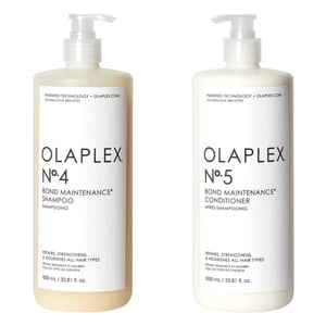 OLAPLEX Numéro 4 & No.5 Shampooing d'entretien des obligations et conditionneur Duo Litre