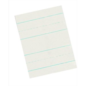School Smart 085213 11 x 8.5 Dans. Sauter un papier d'écriture de ligne pour la 3e année et n°44; blanc et n °44; paquet - 500