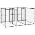 thumbnail image 3 of vidaXL Chenil Extérieur pour Chien en Acier 7,26 M2, 3 of 4