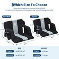 thumbnail image 2 of Garvee 20.5" Wide Stadium Seats with Back Support, 6 Adjustable Angle, Pockets, Cup Holders, Gray, 2 of 7
