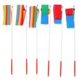 thumbnail image 1 of MasteelfCA 6pcs Useful Unisex Rhythmic Ribbon Rainbow Art Streamers Child Twirling Wands, 1 of 8