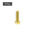 thumbnail image 3 of Unique Bargains Brass Hex Bolts, M8x30mm 5 Pack Fully Thread Grade 4.8 Machine Screws, 3 of 4