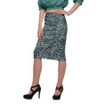 thumbnail image 2 of Moomaya Jupe en Poly Spandex Jupe Crayon Imprimée Grande Taille Tenue d'Été Vêtements, 2 of 6