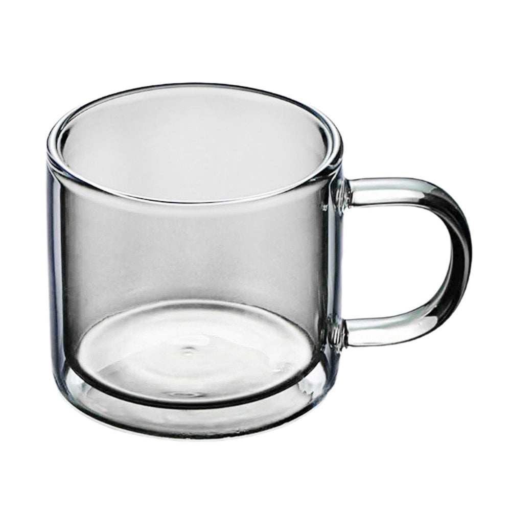 8 Tasses à Café en Verre Verres - Verrerie Isolée avec Grand Espresso Latte Cappuccino