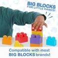 thumbnail image 2 of CoComelon Stacking Train, 40 Piece Large Building Block Set Includes JJ and TomTom Figures, Color and Number Recognition, 2 of 7