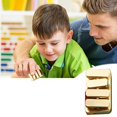 thumbnail image 3 of Gold Metal Decompression Toy Stress Relief Clicker Anxiety Relief Fidget Toy Portable Piano Key Design Relaxation Gadget For Adults Office 1.8X1X0.2 Inches 0.12 Lbs, 3 of 4