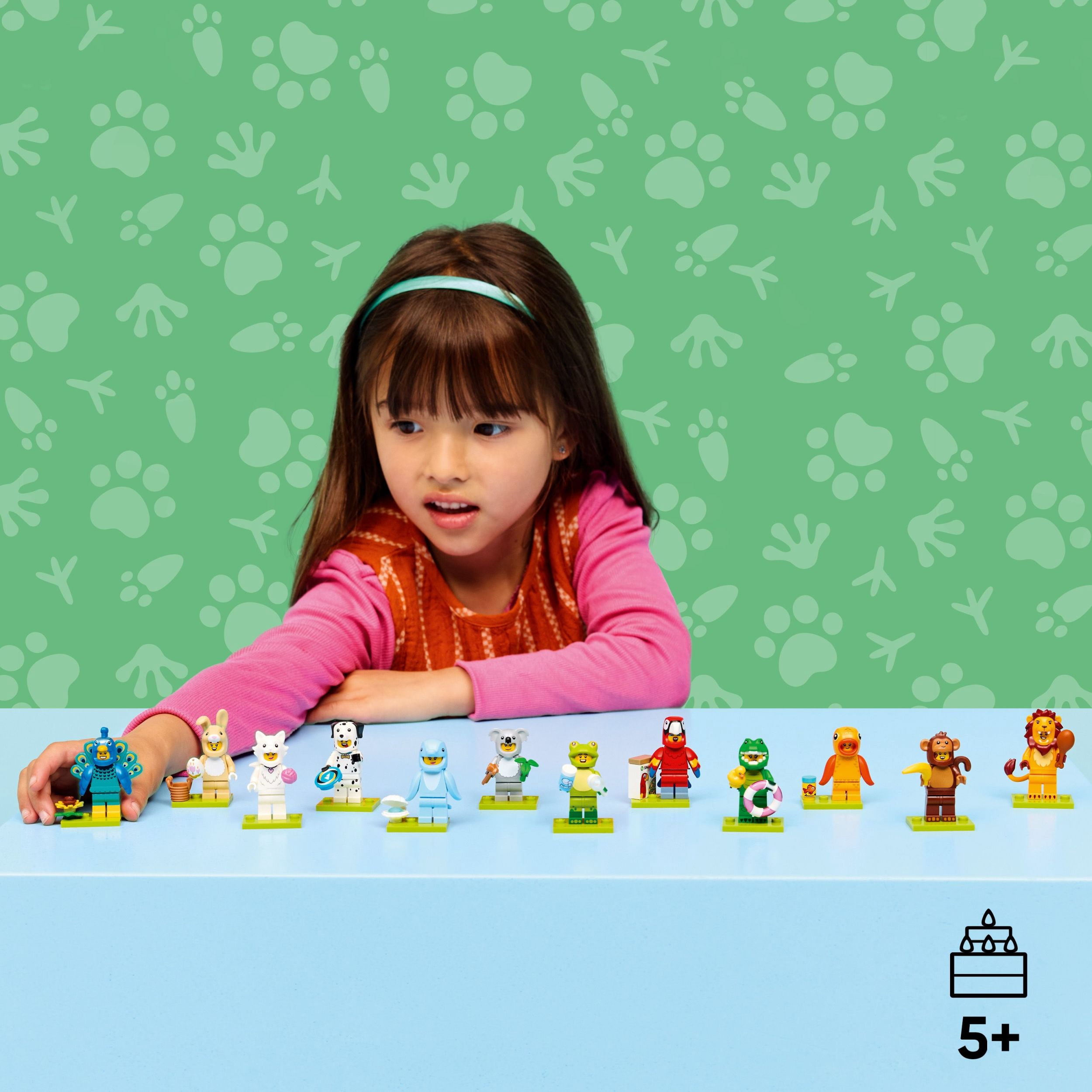 LEGO Minifigures Animal Series 28 6 Pack - Kids Toys in Sealed Mystery Boxes - Animal Themed Figures to Collect - Birthday Party Favors & Gift Idea for Boys & Girls, Ages 5+ - 66813