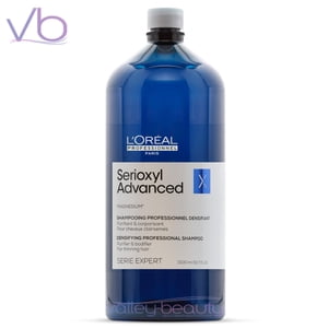 L'Oreal Serie Expert Serioxyl Advanced Densifying Shampoo | Gentle Purifying Cleanser for Thin Hair, 1500ml