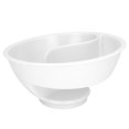 thumbnail image 3 of Cereal Separated Bowl, Stackable Separated Snack Bowl Multipurpose Large Capacity Spiral Slide Design  For French Fries For Picnic For Salad For Camping Trip White, 3 of 8