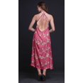 thumbnail image 2 of Bimba Robe Décontractée Oiseau Longue Dos Nu à Col Licou pour Femme, Robe de Plage Imprimée - Très Petit, 2 of 6