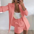 thumbnail image 2 of Yuyuzo Blazers pour Femmes Automne Tenue de Bureau Décontractée Manches Longues Col à Revers Ouvert devant Vestes de Complet Ajustées, 2 of 6