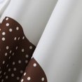 thumbnail image 5 of B91xZ Plus Size Dresses Short Sleeve Wrap V Neck Tie Waist Ruffle A Line Mini Short Swing Dresses,Brown L, 5 of 5