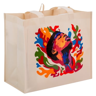 Walmart Black History Month Reusable Shopping Bag, Grocery Tote Bag, Beige