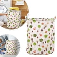 thumbnail image 1 of Hearth & Gear Patterned Linen Laundry Hamper Without Lid Large Open Top Stylish And Breathable Fabric For Bedroom Or Bathroom Easy And Durable Design Hamper Small Space Wet Towel Hamper Wicker Baby, 1 of 5