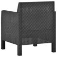 thumbnail image 4 of vidaXL Chaises de Jardin avec Coussins 2 Pièces en Rotin Anthracite, 4 of 5