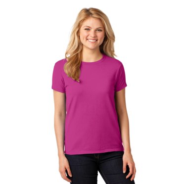 Gildan T-Shirt à Manches Courtes pour Femmes en Coton 100 pour Cent 5000L