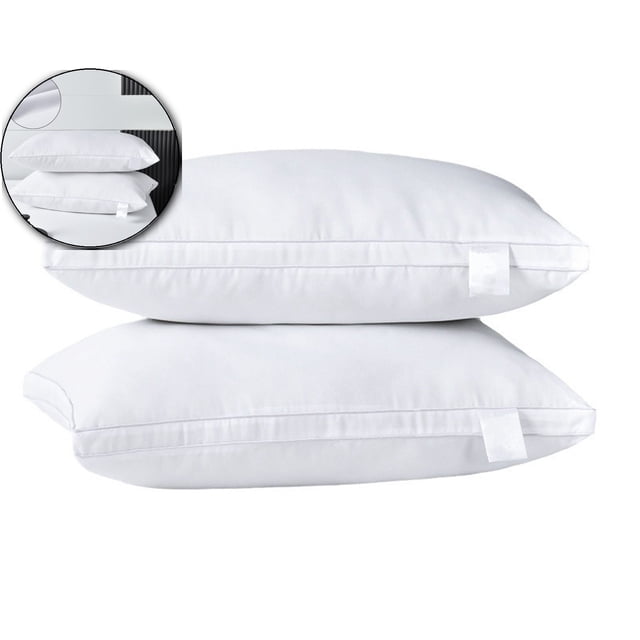 Dvruxg Pillow Core 29x18.9 in – Breathable Microfiber Fill, Soft & Supportive Non-Collapsing Bed Pillow Insert for Back, Side, Stomach Sleepers