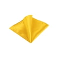 thumbnail image 1 of INSPIRE CHIC Men's Pocket Square Solid Color Handkerchiefs Self-folded For Wedding Party Yellow One Size, 1 of 4