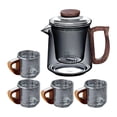 thumbnail image 1 of GUOOL 490ml Glass Teapot Blooming Flower Tea Tea Kettle for Kitchen Tea House Home A, 1 of 9