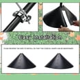 thumbnail image 3 of Squirrel Baffle For Bird Feeder Pole, Plastic Outside Pole Mount Squirrel Proof Bird House Guard For Gardens, Balconies, And Patios, 3 of 8