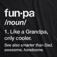 thumbnail image 2 of Mens Funpa Definition T shirt Funny Grandpa Gift Fathers Day Papa Graphic Tee (Black) - S, 2 of 4