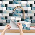 thumbnail image 2 of SIfdSeng Get it Fast 3D Texture & Stainproof Home Décor Tile Stickers for Bathroom & Kitchen Glossy Thickened Wall Decals, 2 of 5