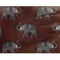 thumbnail image 4 of oneOone Georgette Viscose Fabric Elephant Block Printed Craft Fabric BTY 42 Inch Wide, 4 of 4