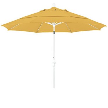 11 Marché en Fibre de Verre Umbrella Collier Inclinable DV Mat Blanc/oléfine/citron
