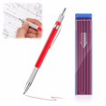 thumbnail image 1 of braveheart Automatic Pencil Set Smooth Writing Drawing Suitable For All Ages Soft red and red refill, 1 of 6