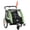 Green, variant on Aosom Child Bike Trailer with Storage, 5 Point Harness, Baby Stroller Green