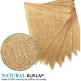 thumbnail image 2 of Novelty Place 13 Feet Burlap Pennant Banner - 15 Triangle Bunting Flags (5x7 Inches) - DIY Hand Painted Home Decorations for Holiday, Birthday, Wedding, Graduation and Party, 2 of 6