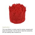 thumbnail image 3 of Uxcell 3.14 inch Wide 10 Yard Lace Ribbon Floral Pattern Red Embroidered Lace Trim for Sewing Making, Gift Wrapping, 3 of 5
