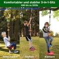 thumbnail image 2 of Dripex Ninja Warrior Obstacle Course for Kids - 2X60FT Slacklines with Most Complete Accessories for Kids, Climbing Rope Swing, Trapeze Swing, Ninja Wheel, Webbing Ladder Plus 1.2M Arm Trainer, 2 of 5