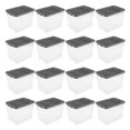 thumbnail image 1 of Sterilite 108 Qt Clear Stacker Storage Container w/ Latching Lid, 16 Pack, 1 of 12