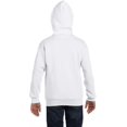 thumbnail image 3 of Hanes Comfortblend EcoSmart Chandail à Capuchon à Fermeture Éclair Intégrale pour Enfants, TP, Blanc, 3 of 4