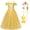 Dress A+Accessories, variant on HAWEE Deluxe Princess Belle Dress Up for Girls Christmas Party Fancy Cosplay Beauty and the Beast Costume